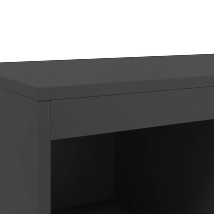 Högskåp svart 68x39x111,5 cm stål