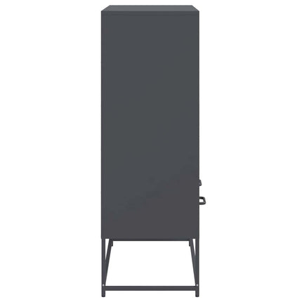 Högskåp antracit 68x39x111,5 cm stål