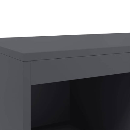 Högskåp antracit 68x39x111,5 cm stål