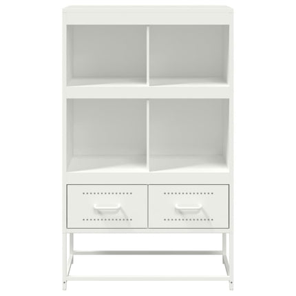 Högskåp vit 68x39x111,5 cm stål