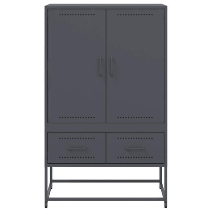 Högskåp antracit 68x39x111,5 cm stål
