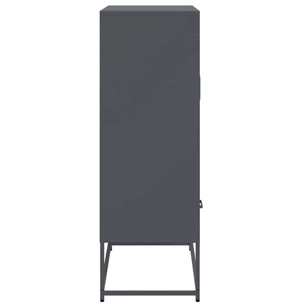 Högskåp antracit 68x39x111,5 cm stål