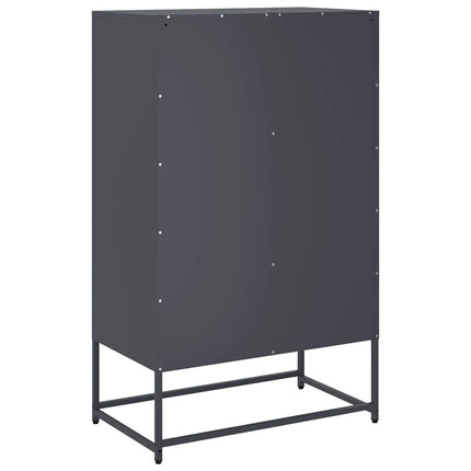 Högskåp antracit 68x39x111,5 cm stål