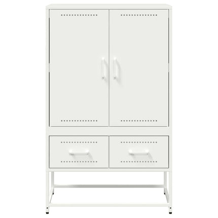 Högskåp vit 68x39x111,5 cm stål