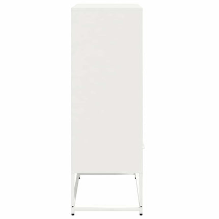 Högskåp vit 68x39x111,5 cm stål