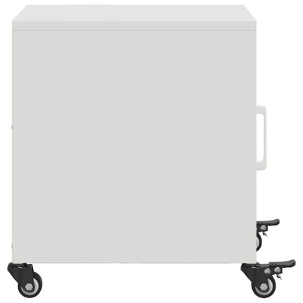Sängbord vit 36x39x43,5 cm stål