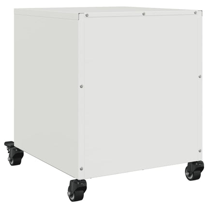 Sängbord vit 36x39x43,5 cm stål