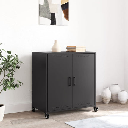 Skänk olivgrön 68x39x72 cm stål