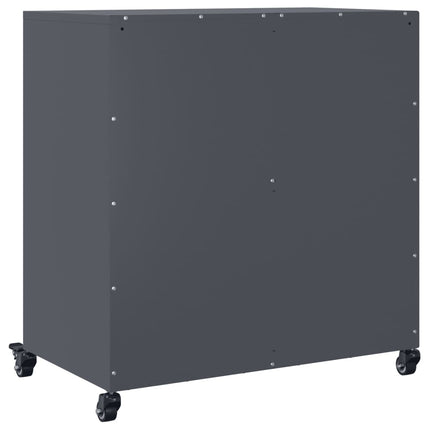 Sidoskåp antracit 68x39x72 cm stål