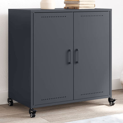 Sidoskåp antracit 68x39x72 cm stål