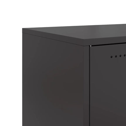 Tv-bänk svart 68x39x43,5 cm stål