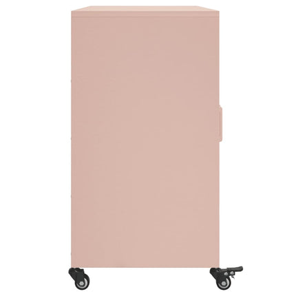 Skänk rosa 100,5x39x72 cm stål