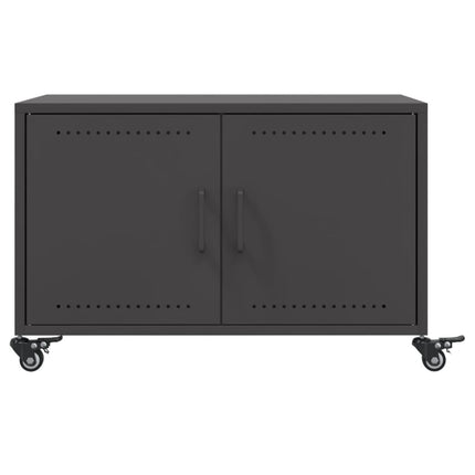 Soffbord svart 68x50x43,5 cm stål