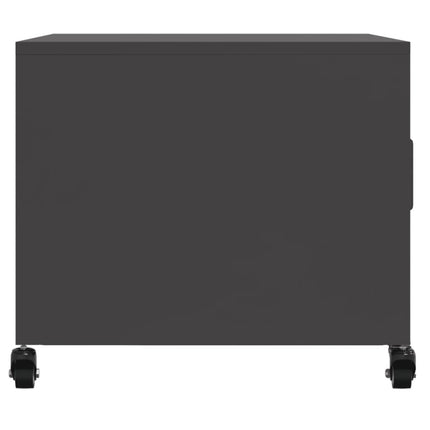 Soffbord svart 68x50x43,5 cm stål