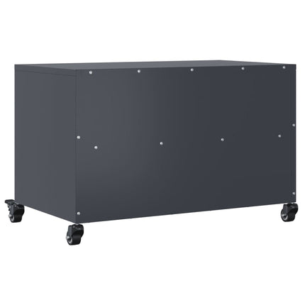 Tv-bänk antracit 68x39x43,5 cm stål