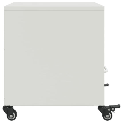 Sängbord vit 36x39x43,5 cm stål