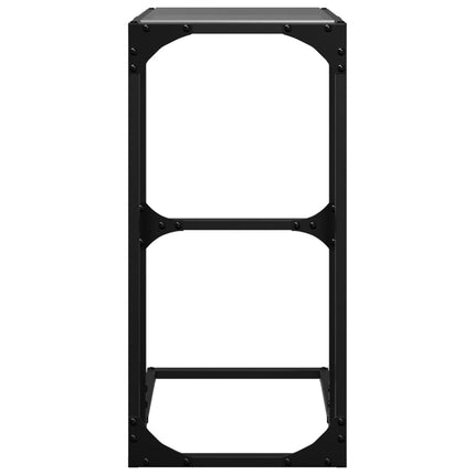 Sidobord Med Glasskiva 40X30X61,5 Cm Stål