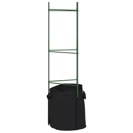 Tomatburar med växtpåsar 4 st 116 cm stål och PP