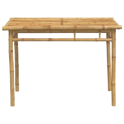 Matbord för trädgården 110x55x75 cm bambu