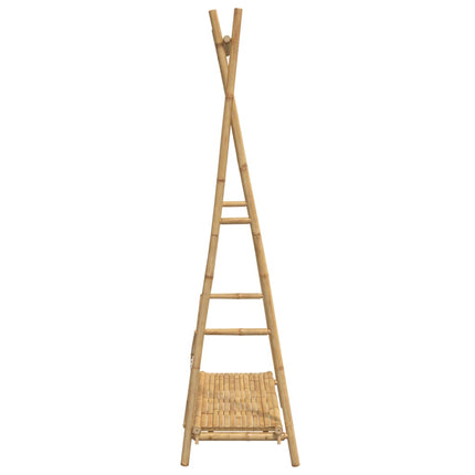Klädställ med hylla 102x50x190 cm bambu