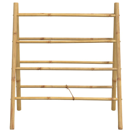 Dubbel handduksstege med 4 stegpinnar 90x50x100 cm bambu