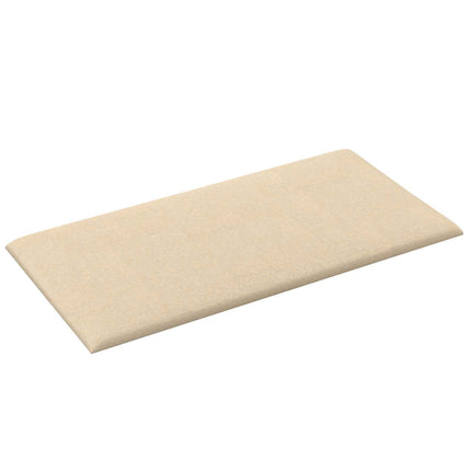 Väggsänggavel 12 pcs Kräm 30 x 15 cm tyg