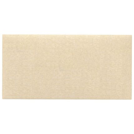 Väggsänggavel 12 pcs Kräm 30 x 15 cm tyg