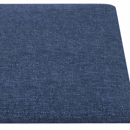 Väggsänggavel 12 pcs Blå 30 x 15 cm tyg