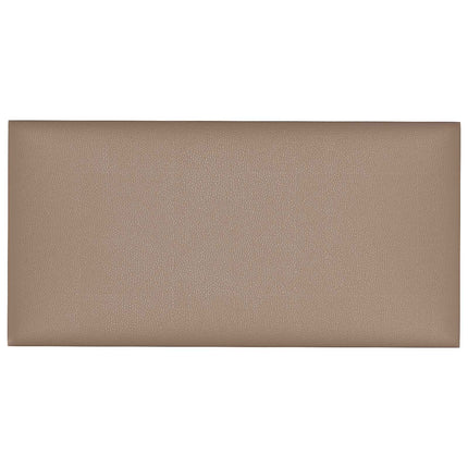Väggsänggavel 12 pcs Cappuccino 30 x 15 cm tyg