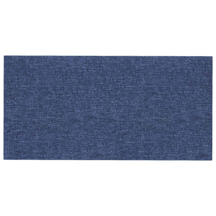 Väggsänggavel 12 pcs Blå 60 x 30 cm tyg