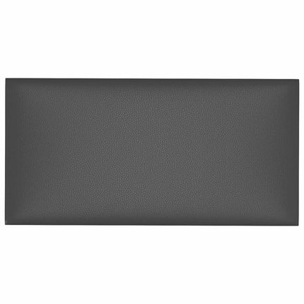 Väggsänggavel 12 pcs Grå 60 x 30 cm tyg