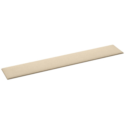 Väggsänggavel 12 pcs Kräm 90 x 15 cm tyg