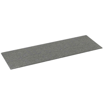 Väggsänggavel 12 pcs Ljusgrå 90 x 30 cm tyg