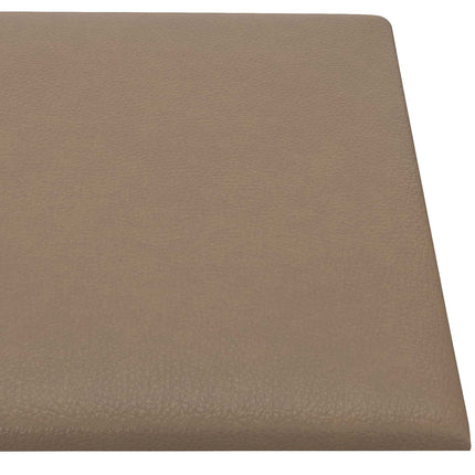 Väggsänggavel 12 pcs Cappuccino 90 x 30 cm tyg
