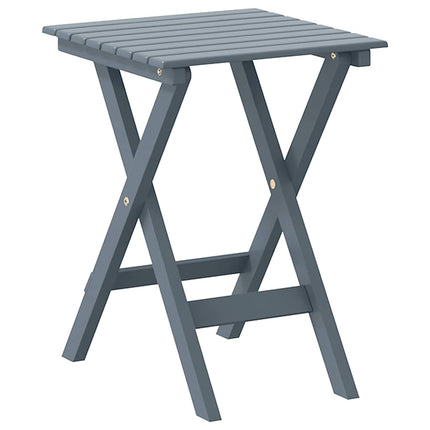 Sidobord hopfällbar grå massivt poppelträ