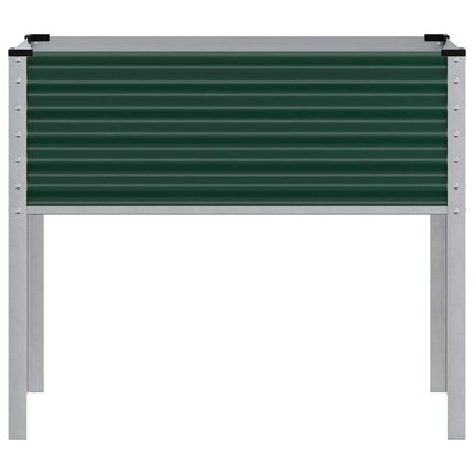 Trädgårdskruka grön 100x45x90 cm stål