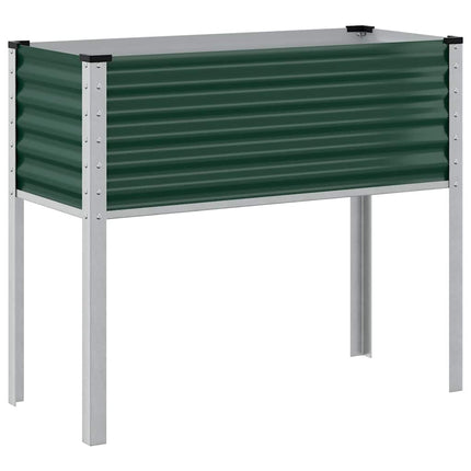 Trädgårdskruka grön 100x45x90 cm stål