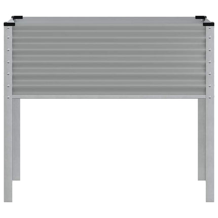 Odlingslåda grå 100x45x90 cm stål