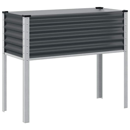 Trädgårdskruka antracit 100x45x90 cm stål