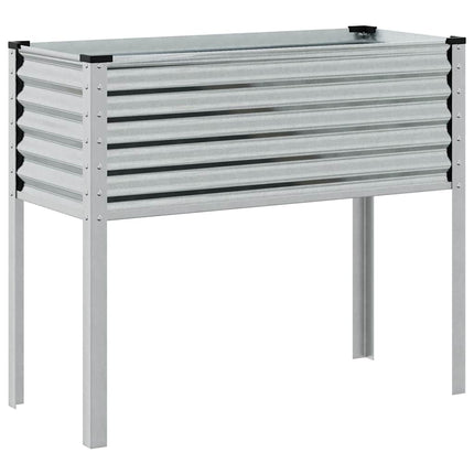 Trädgårdskruka 100x45x90 cm galvaniserat stål