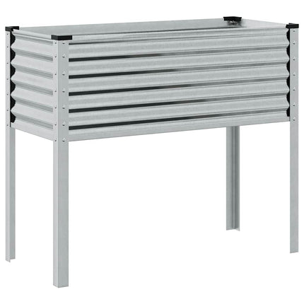 Trädgårdskruka 100x45x90 cm galvaniserat stål
