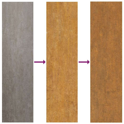 Trädgårdskruka 100x45x90 cm väderbeständigt stål