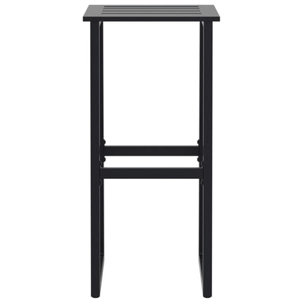 Barstolar 4 st svart 38x38x80 cm pulverlackerat stål