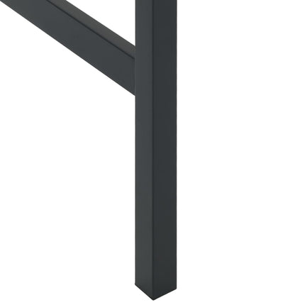 Barbord svart 50x50x110 cm pulverlackerat stål