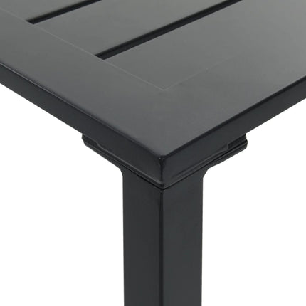 Barbord svart 50x50x110 cm pulverlackerat stål