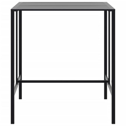 Barbord svart 100x100x110 cm pulverlackerat stål