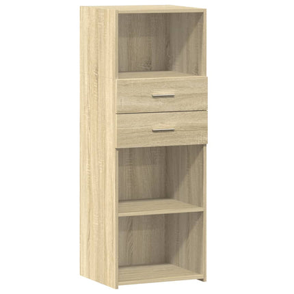 Högskåp sonoma-ek 45x42,5x124 cm konstruerat trä