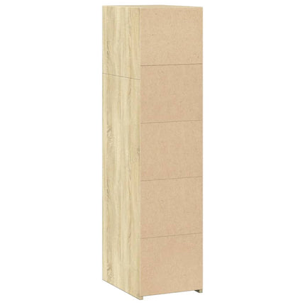 Högskåp sonoma-ek 30x41x124 cm konstruerat trä