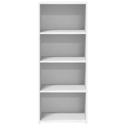 Högskåp vit 50x41x124 cm konstruerat trä