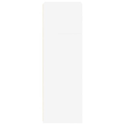 Högskåp vit 50x41x124 cm konstruerat trä